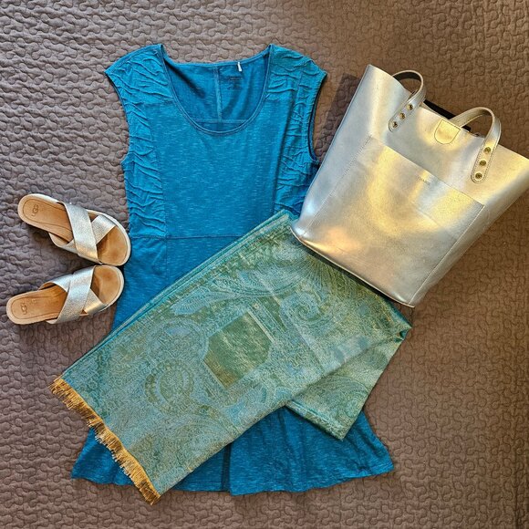 Toad & Co Sama Sama Wave Tank Dress - Picture 1 of 9